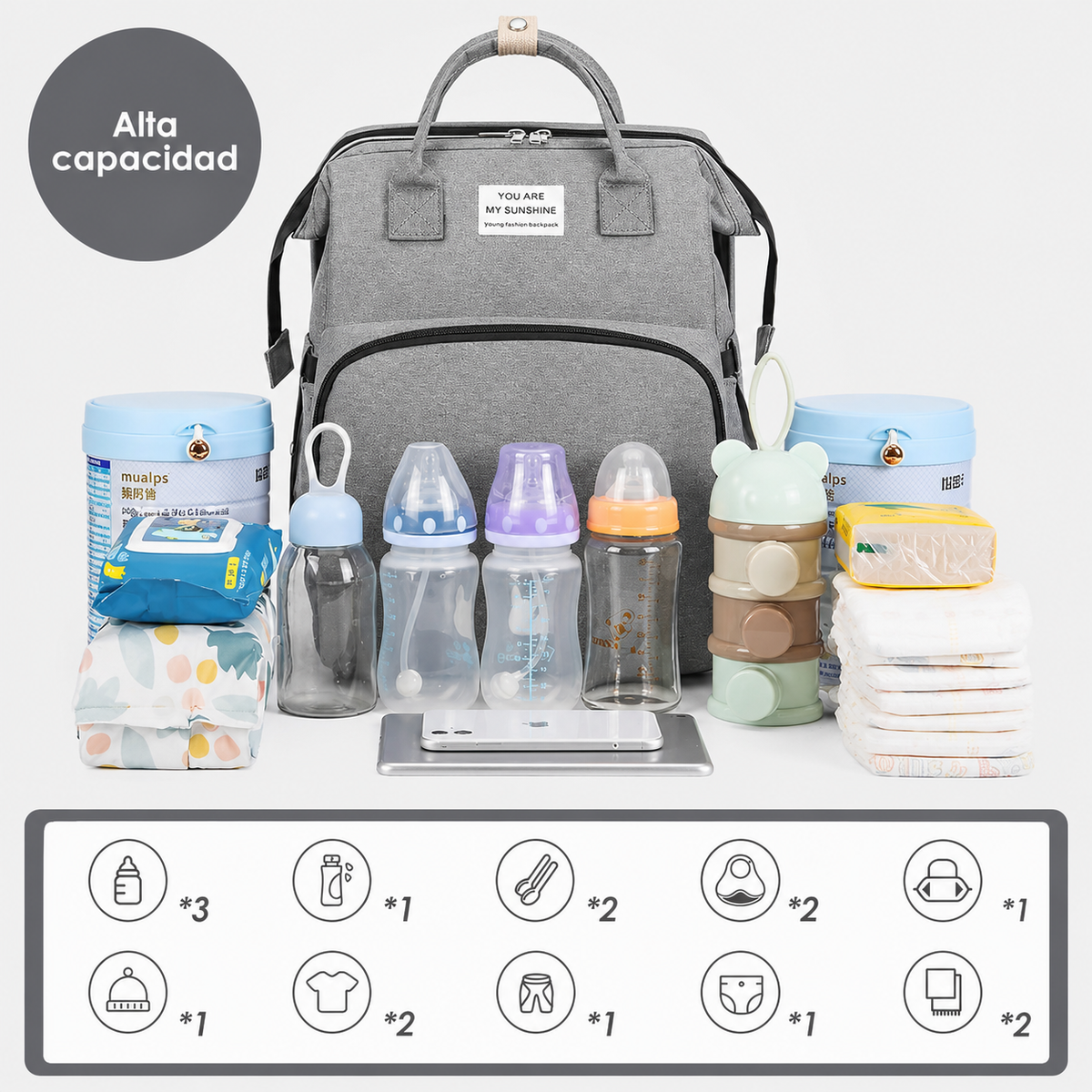 🎒🍼 Combo Materno Pro 3 en 1