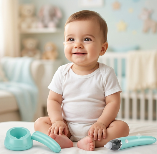 👶💙 Combo Aspirador Nasal Eléctrico + Rodilleras para Bebé