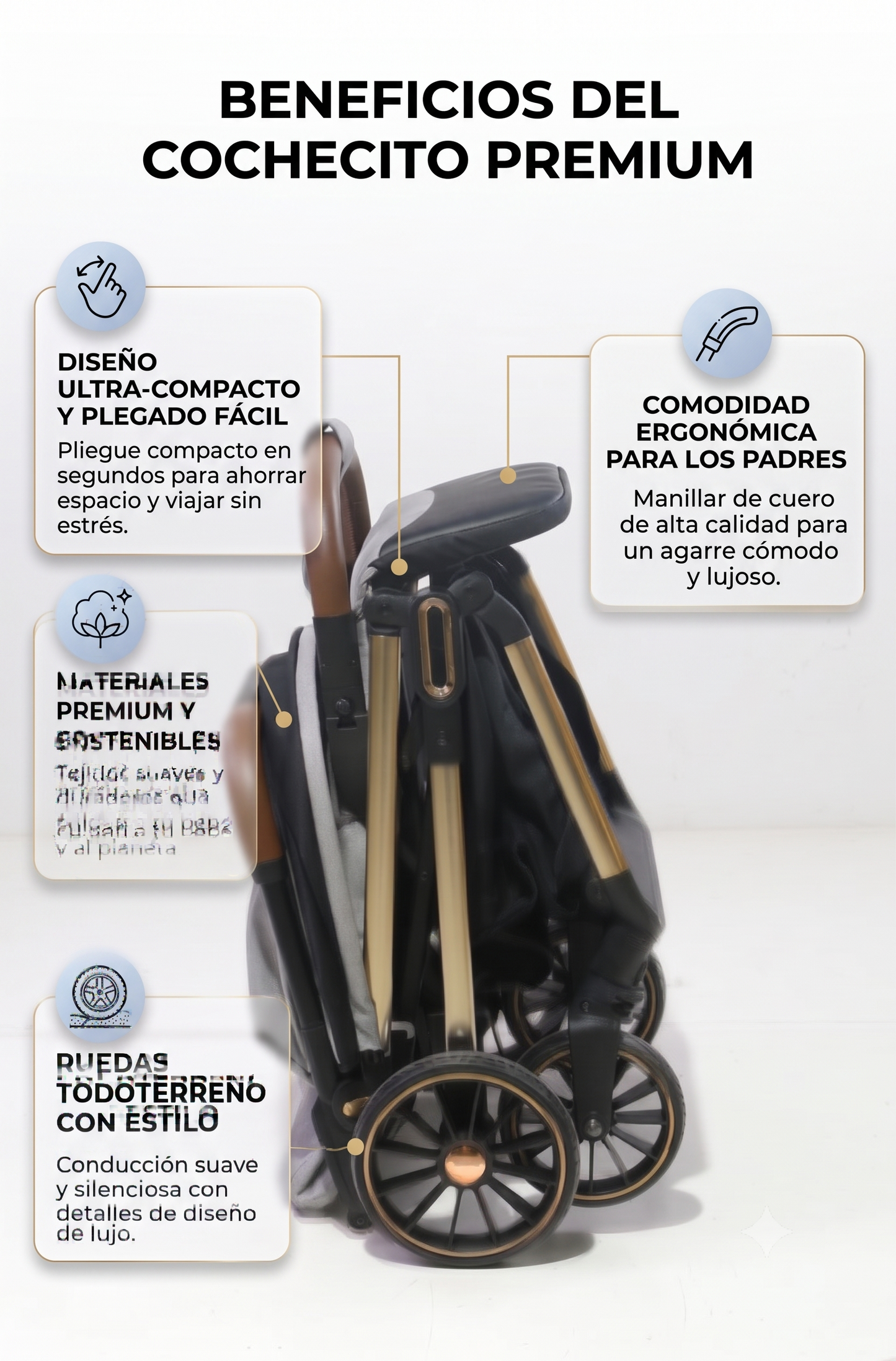 🚼 Coche para Bebé Ultra Compacto