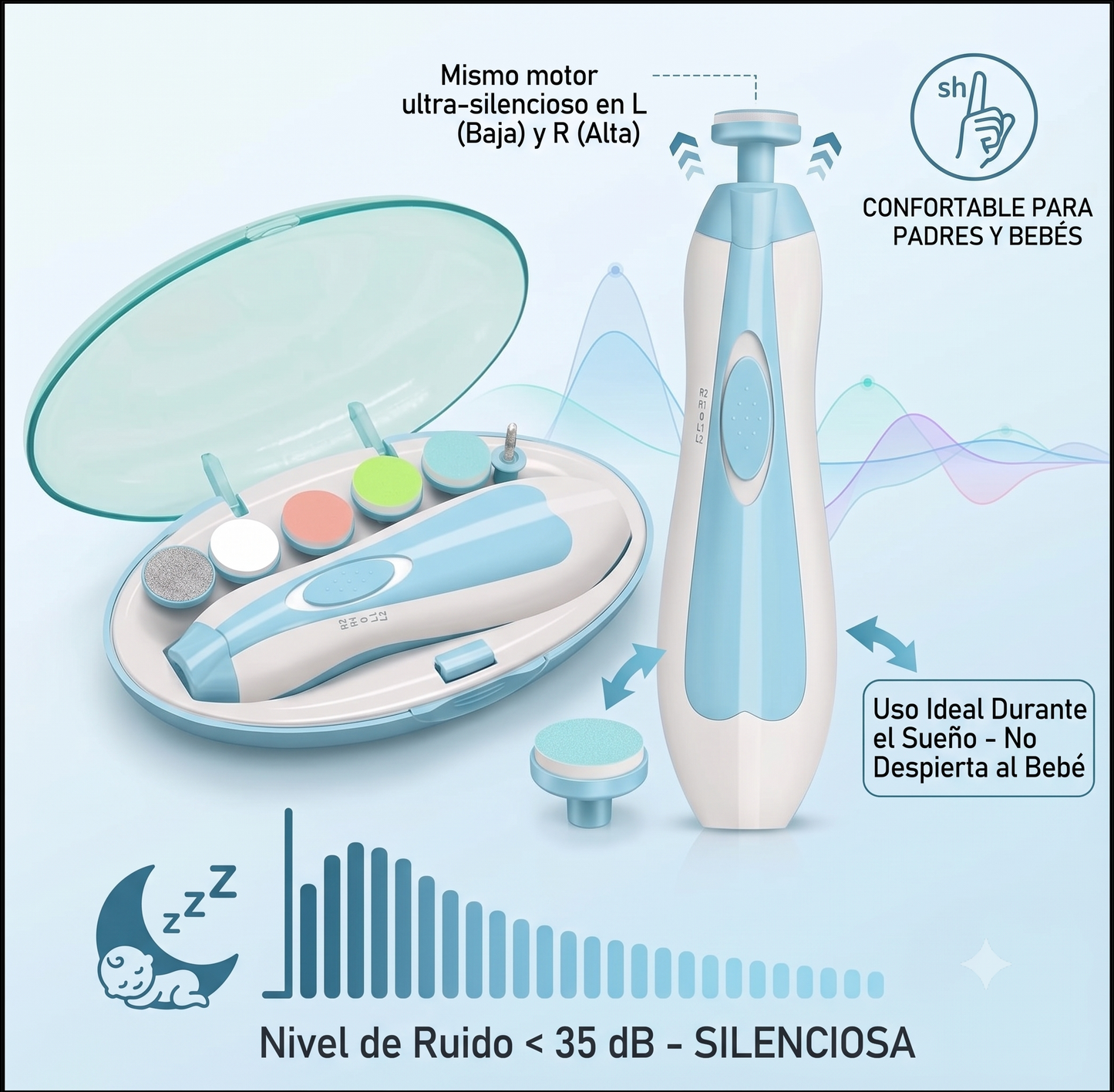 💅👶 Lima Eléctrica para Uñas de Bebé