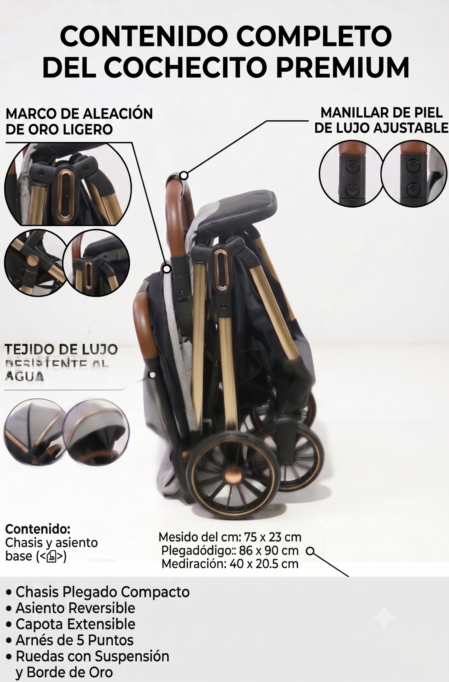 🚼 Coche para Bebé Ultra Compacto