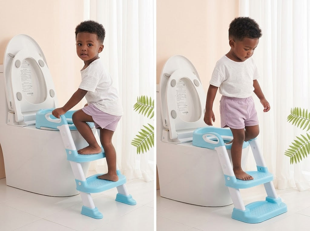 🚽 Asiento Reductor de Baño con Escalera para Niños