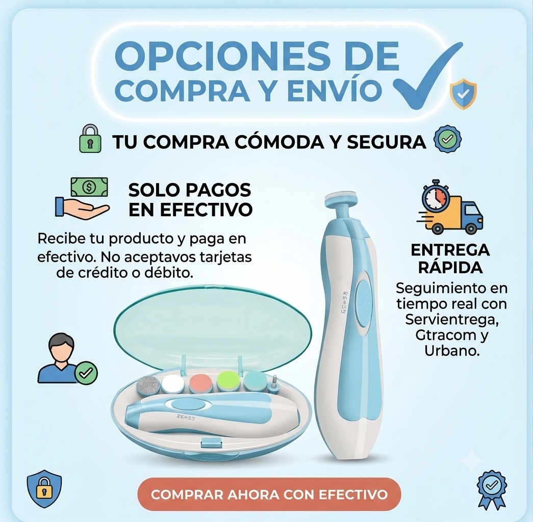 💅👶 Lima Eléctrica para Uñas de Bebé