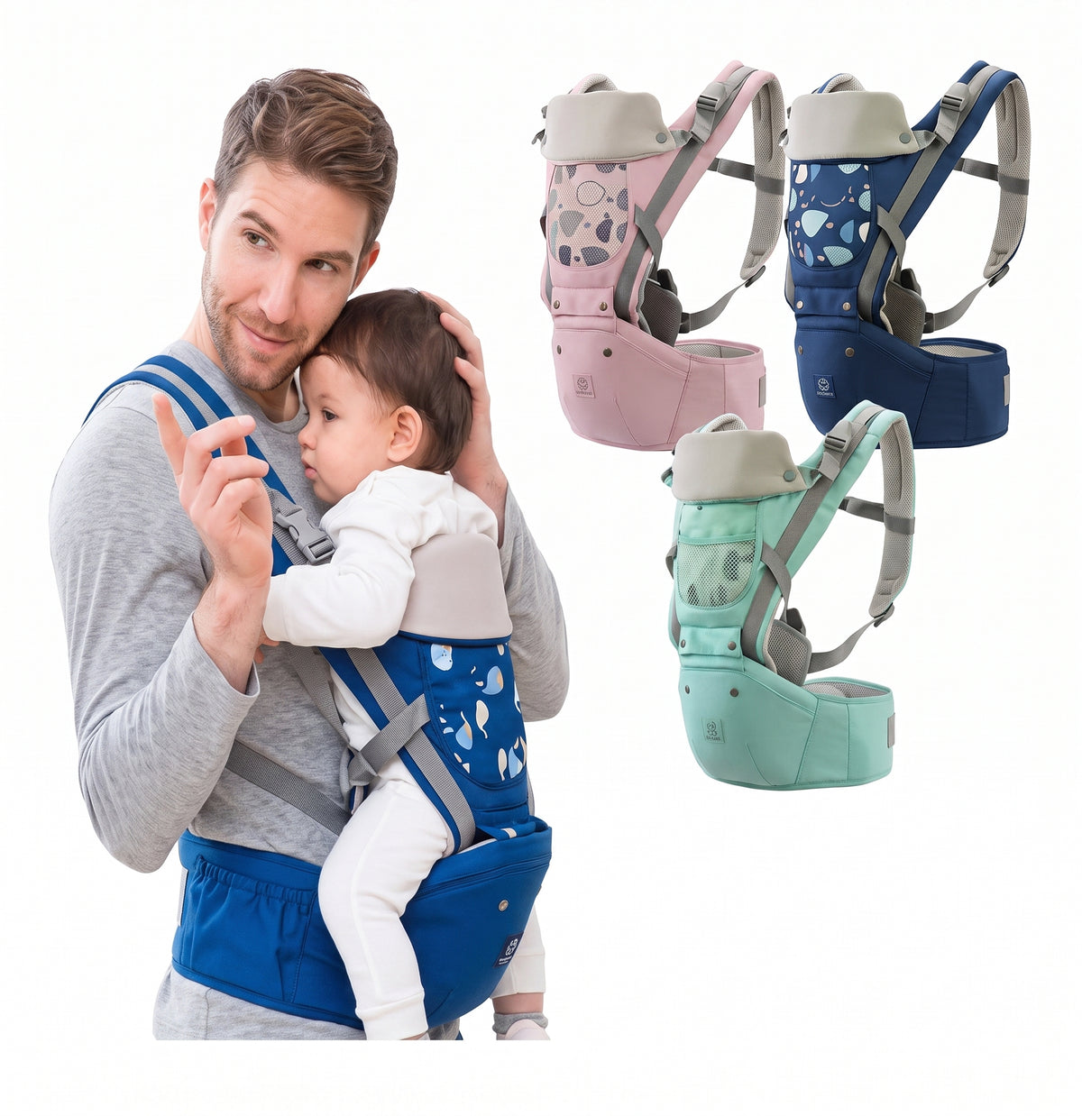 👶 CANGURO PORTABEBÉS ERGONÓMICO