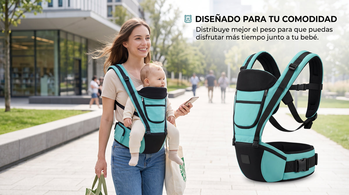 👶 CANGURO PORTABEBÉS ERGONÓMICO