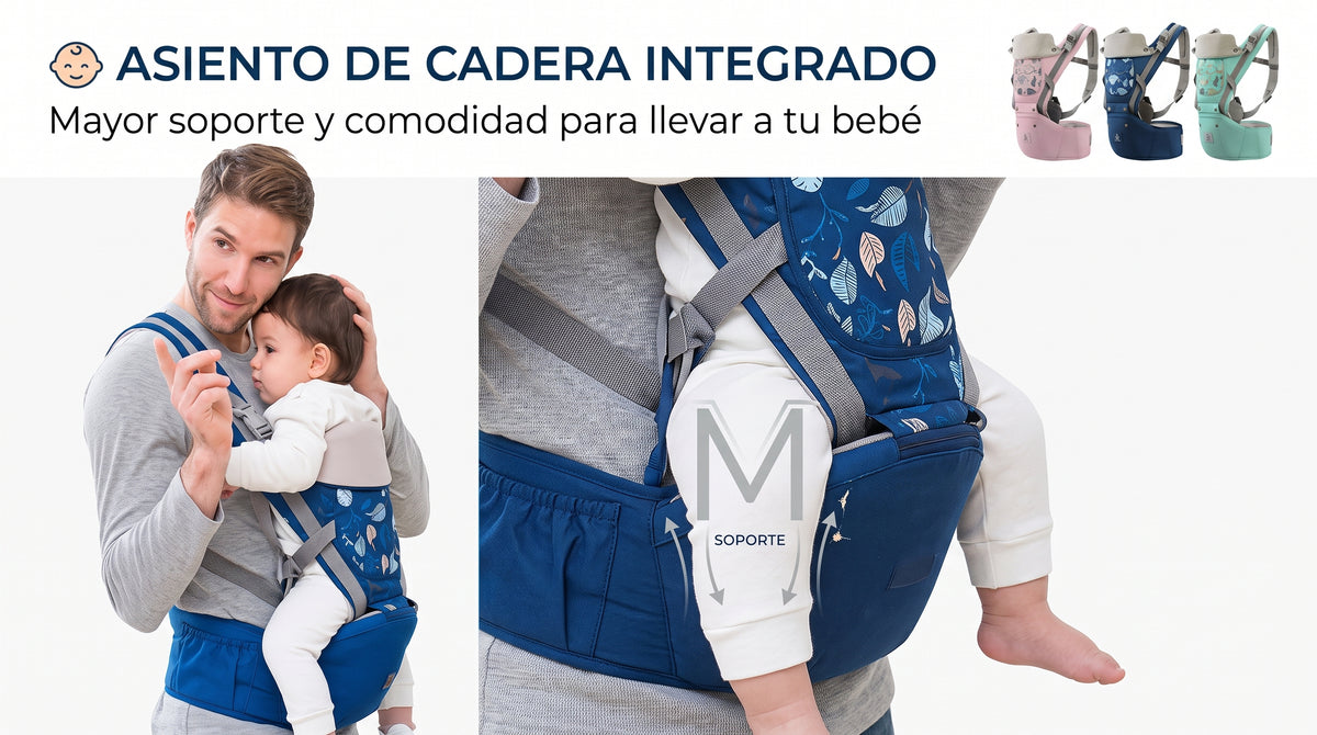 👶 CANGURO PORTABEBÉS ERGONÓMICO
