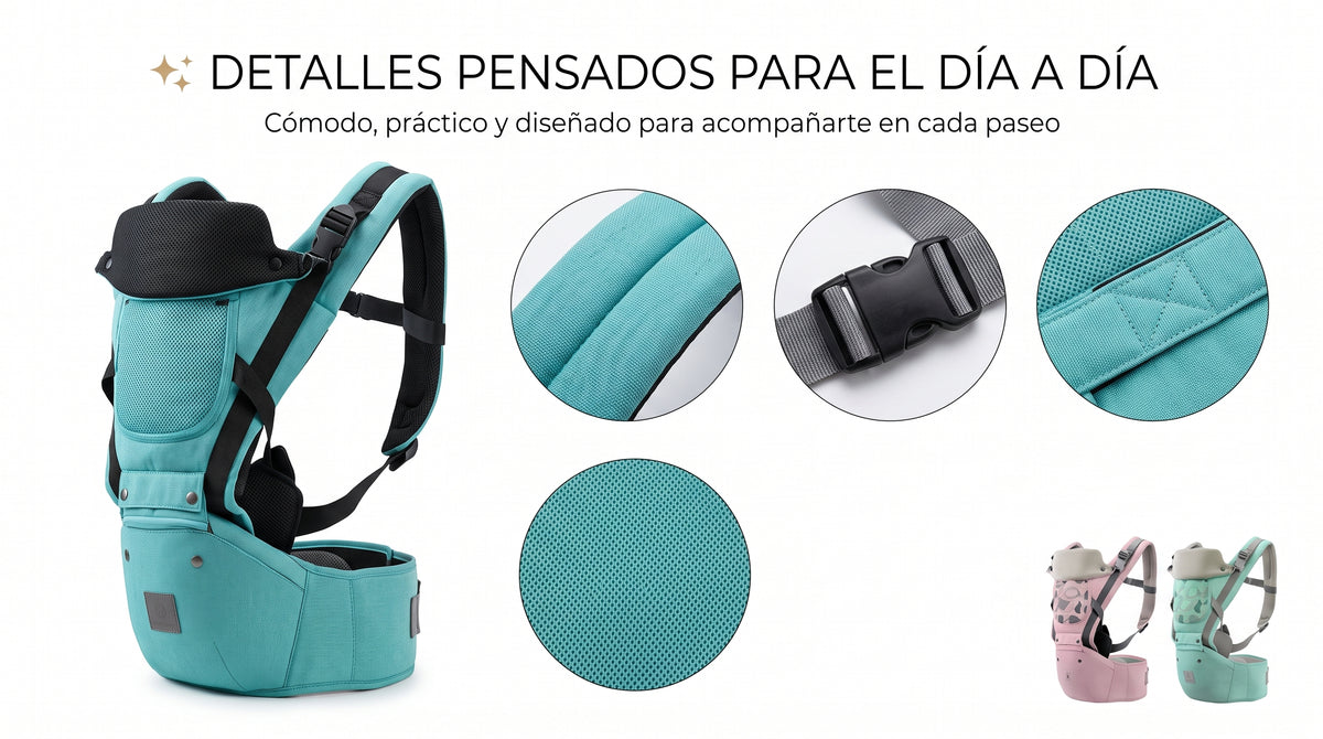 👶 CANGURO PORTABEBÉS ERGONÓMICO