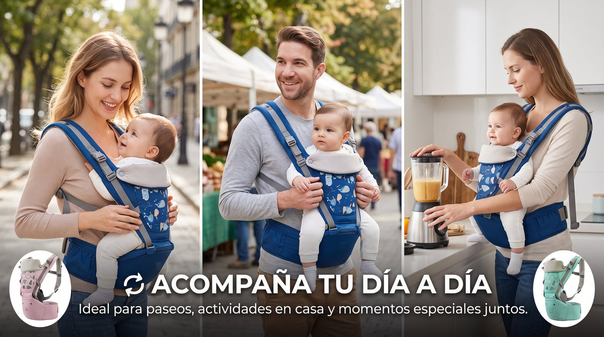 👶 CANGURO PORTABEBÉS ERGONÓMICO