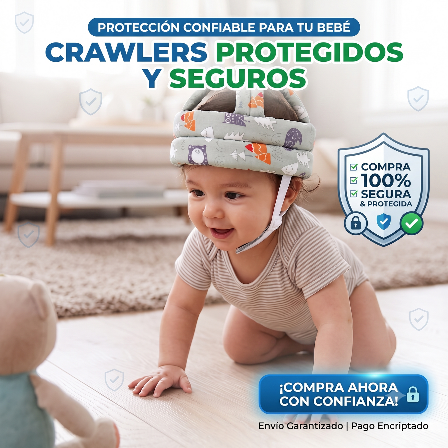 👶 Casco Protector Antigolpes para Bebé