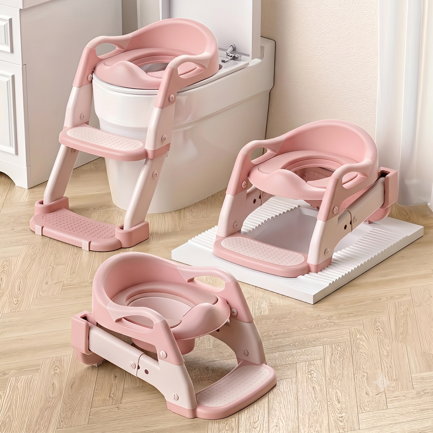 🚽 Asiento Reductor de Baño con Escalera para Niños