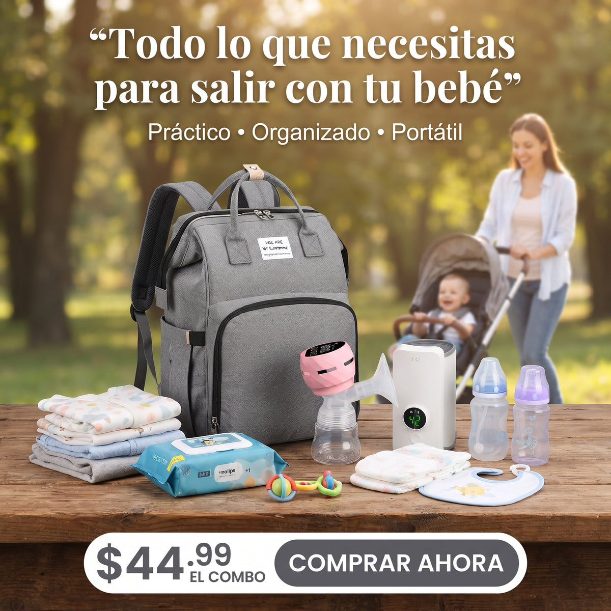 🎒🍼 Combo Materno Pro 3 en 1
