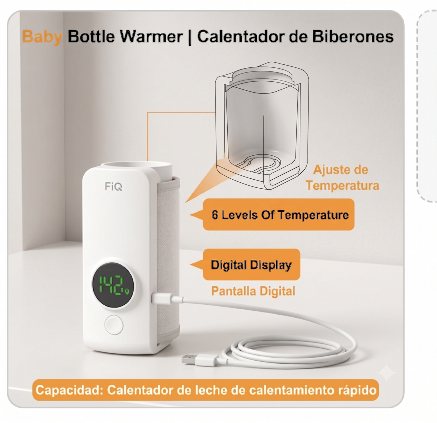 🌡️ Calentador Eléctrico de Biberones y Leche para Bebé