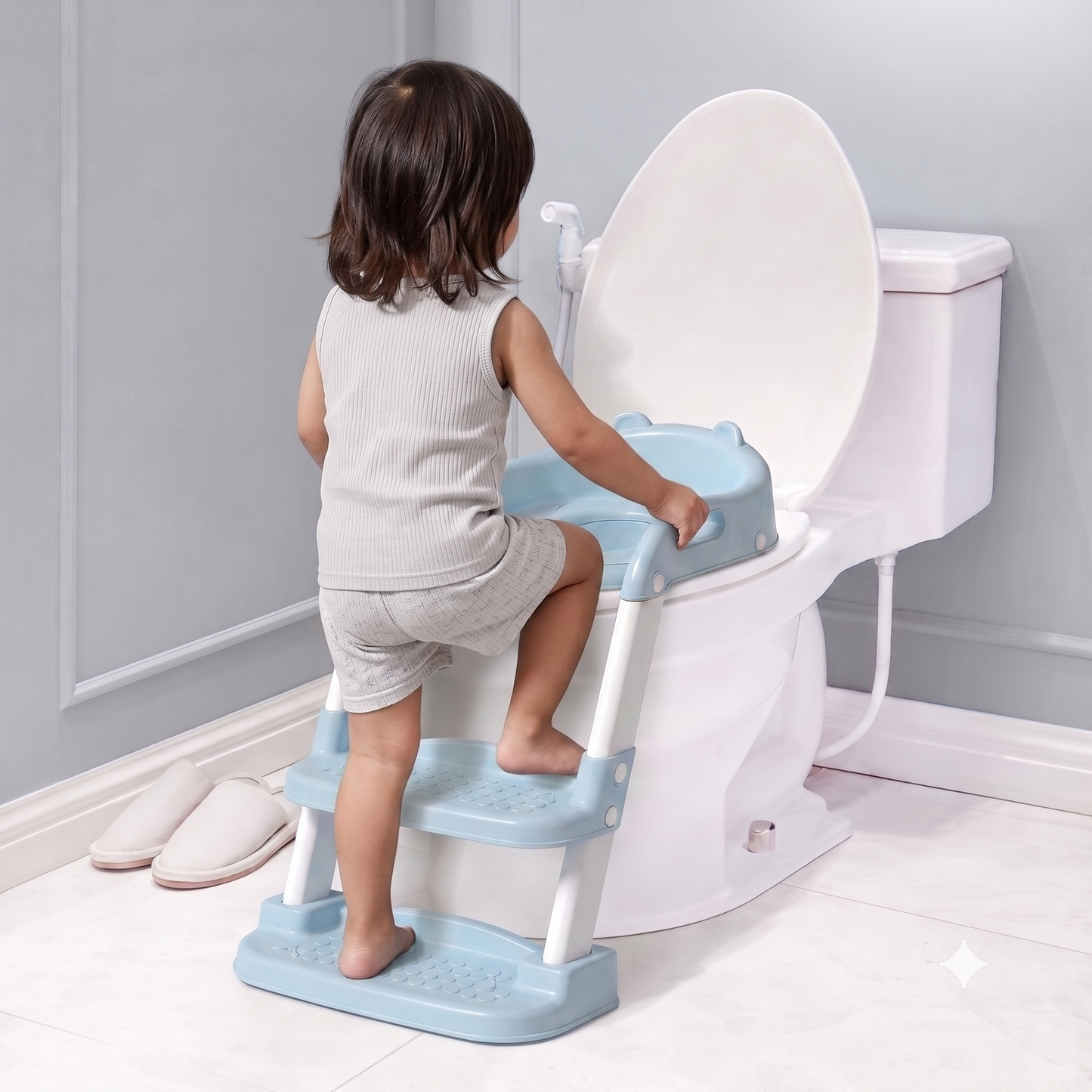 🚽 Asiento Reductor de Baño con Escalera para Niños