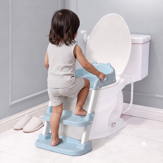 🚽 Asiento Reductor de Baño con Escalera para Niños