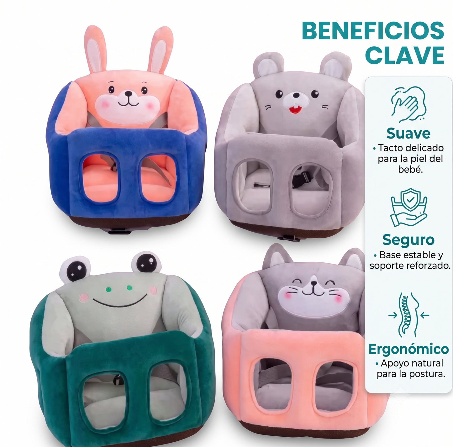 🧸 **Asiento de Felpa para Bebé