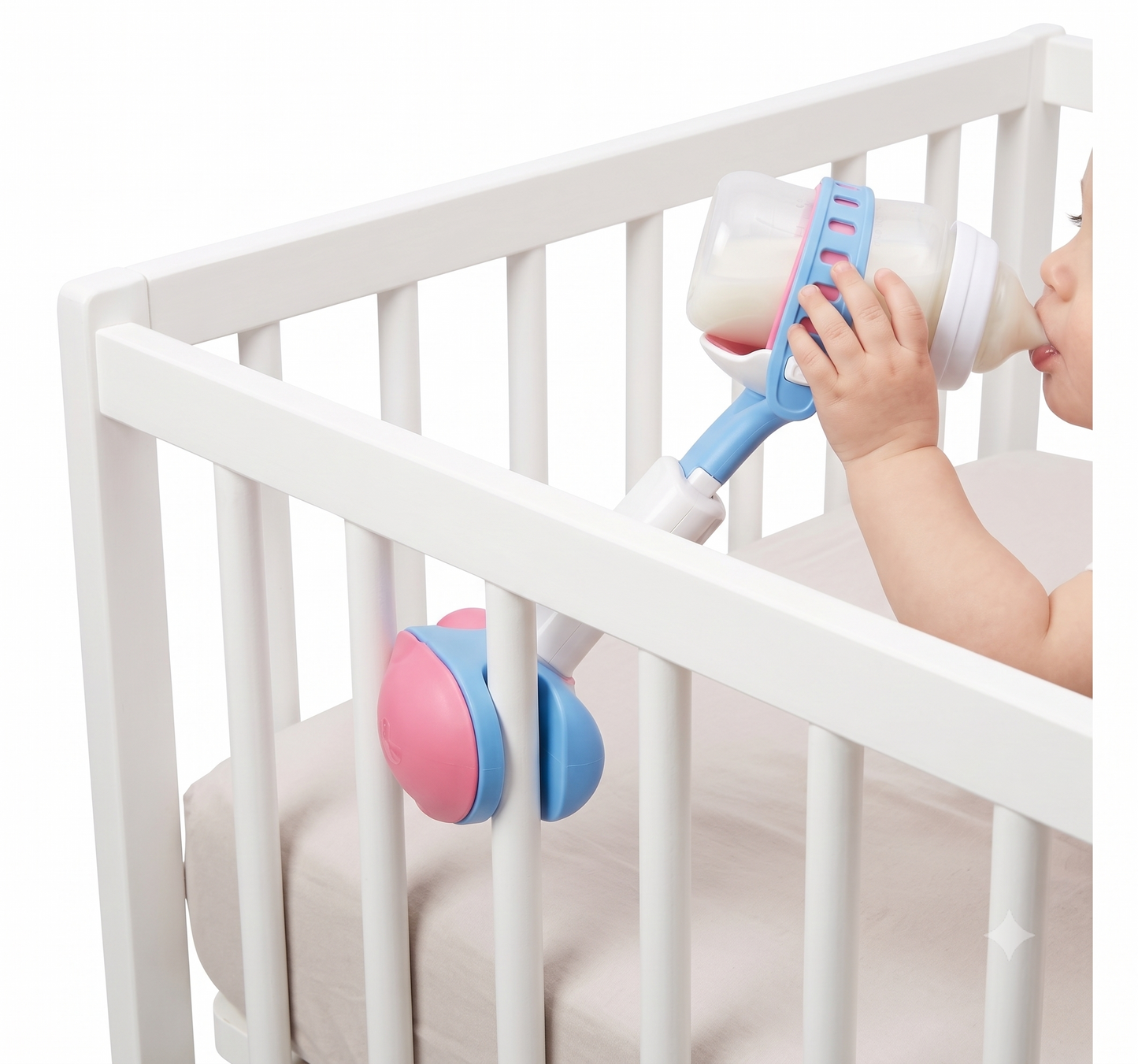 🍼 Soporte Ajustable para Biberón de Bebé Manos Libres