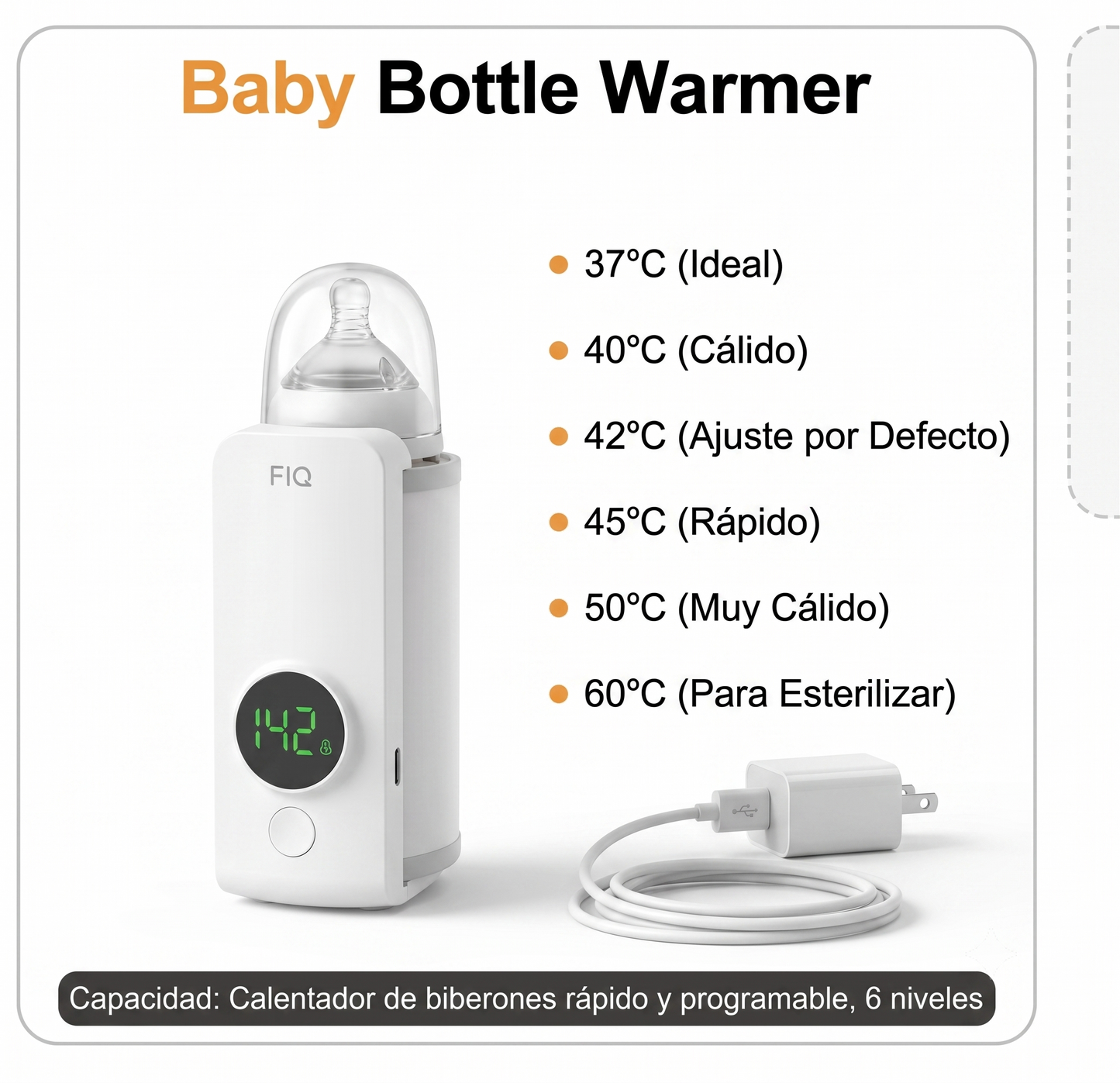 🌡️ Calentador Eléctrico de Biberones y Leche para Bebé