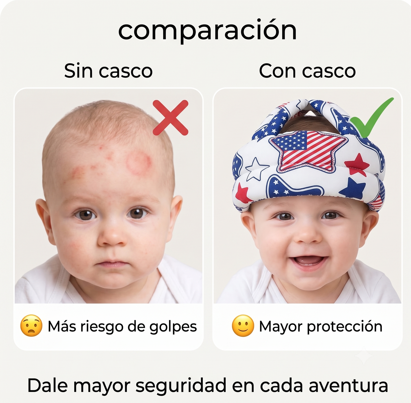 🛡️ Casco Protector Antigolpes para Bebés