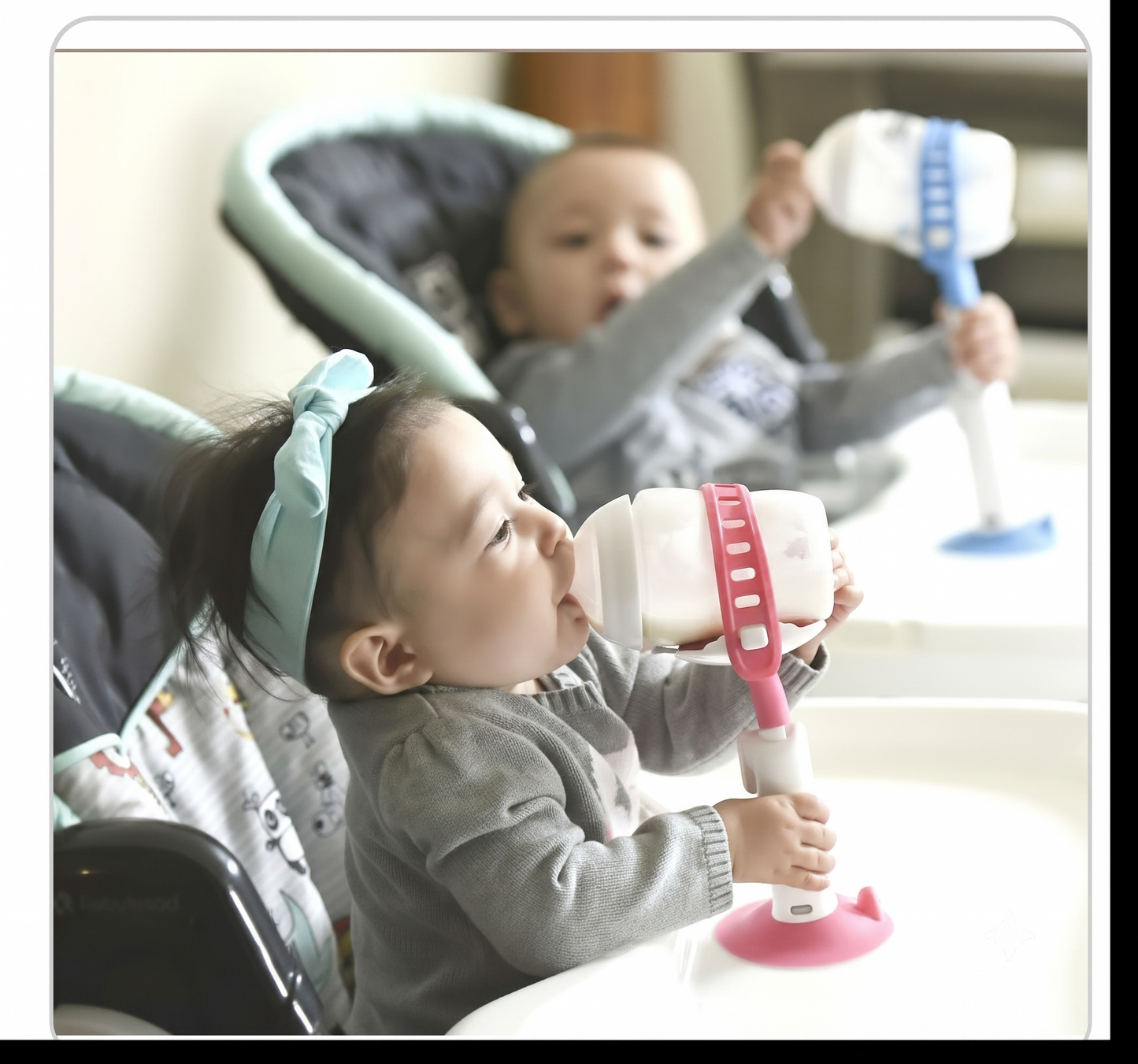 🍼 Soporte Ajustable para Biberón de Bebé Manos Libres