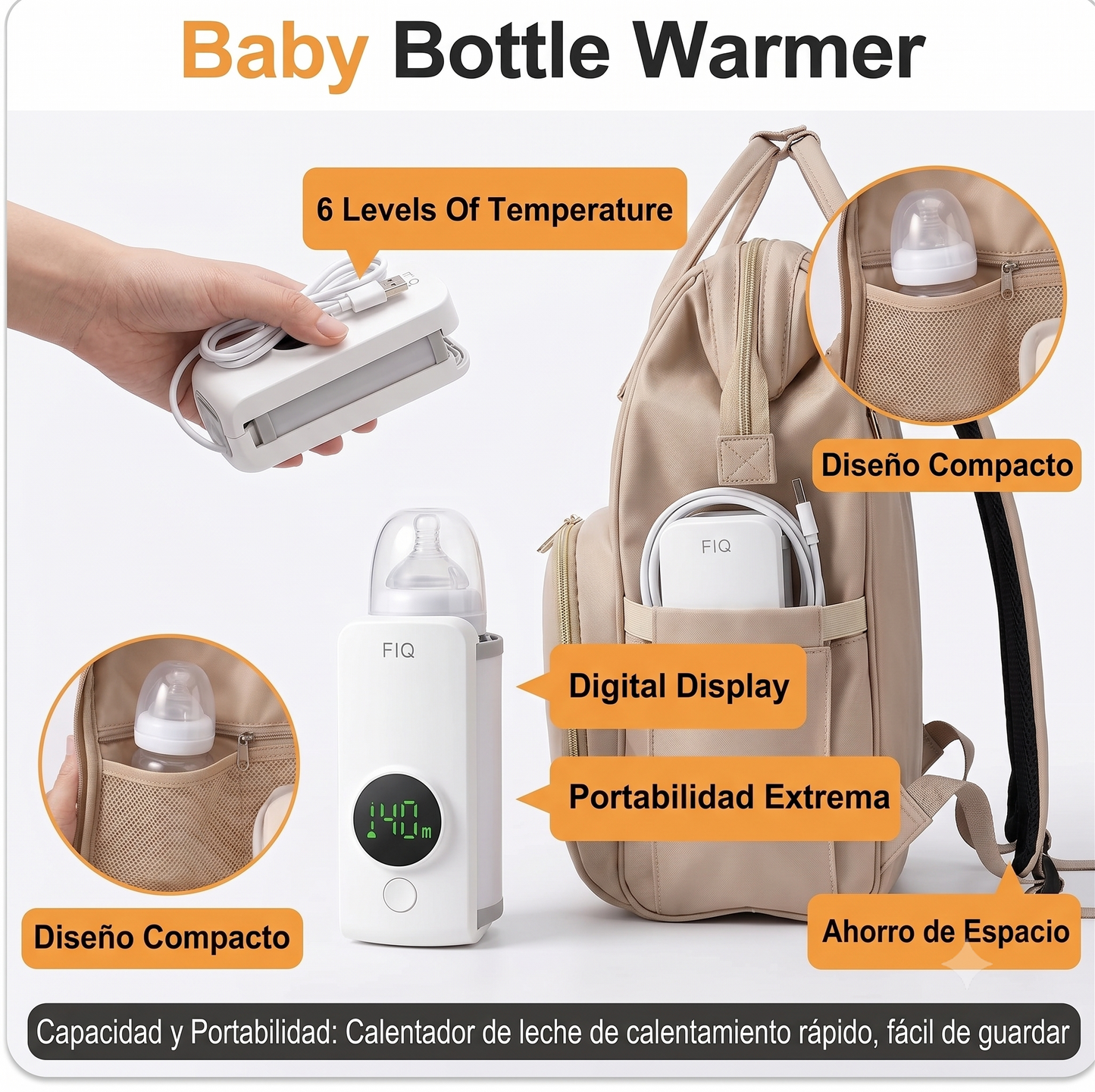 🌡️ Calentador Eléctrico de Biberones y Leche para Bebé