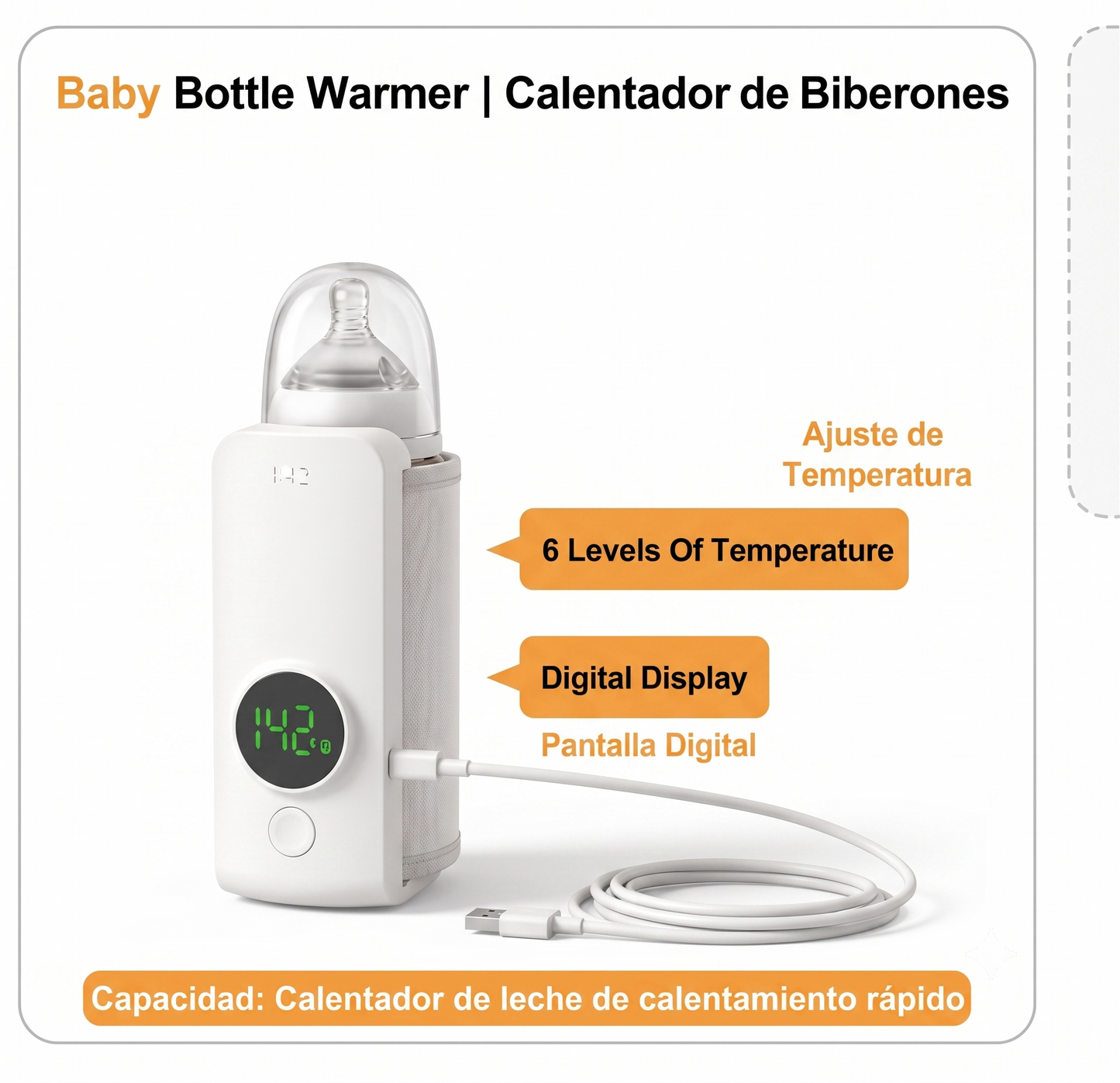 🌡️ Calentador Eléctrico de Biberones y Leche para Bebé