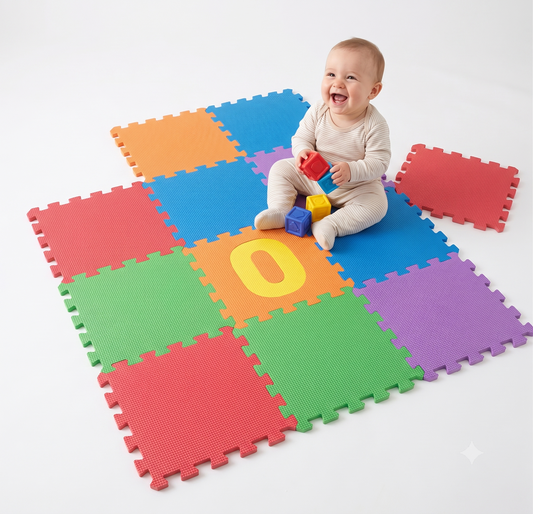 🧩 Alfombra de Foami para Bebé 10 Piezas Antideslizante