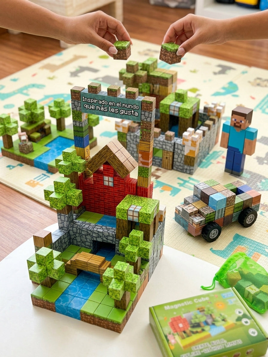 🧲 Juego Bloques Magnéticos
