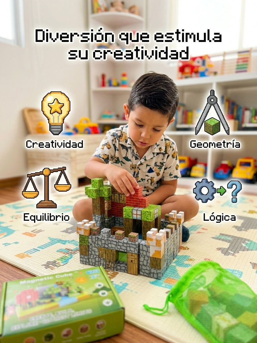 🧲 Juego Bloques Magnéticos