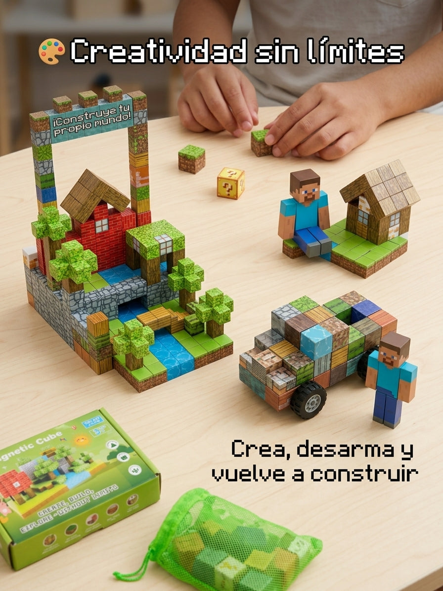 🧲 Juego Bloques Magnéticos